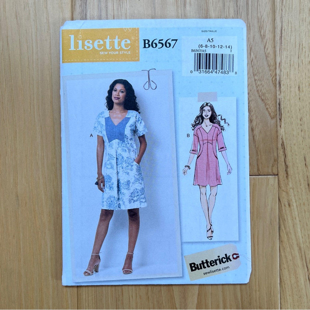 Butterick 6567 Lisette dress pattern